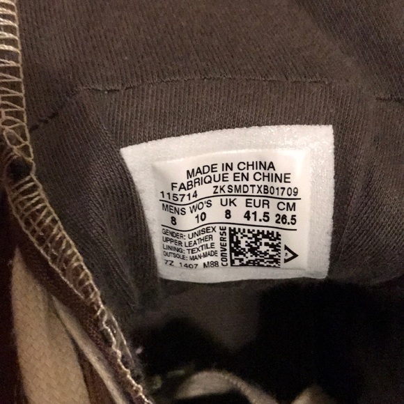 Leather converse - Picture 4 of 4